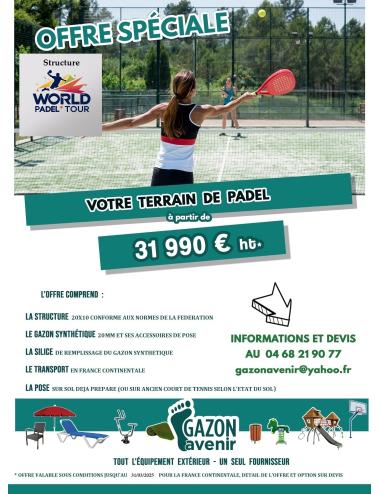 Padel standard 20 x 10